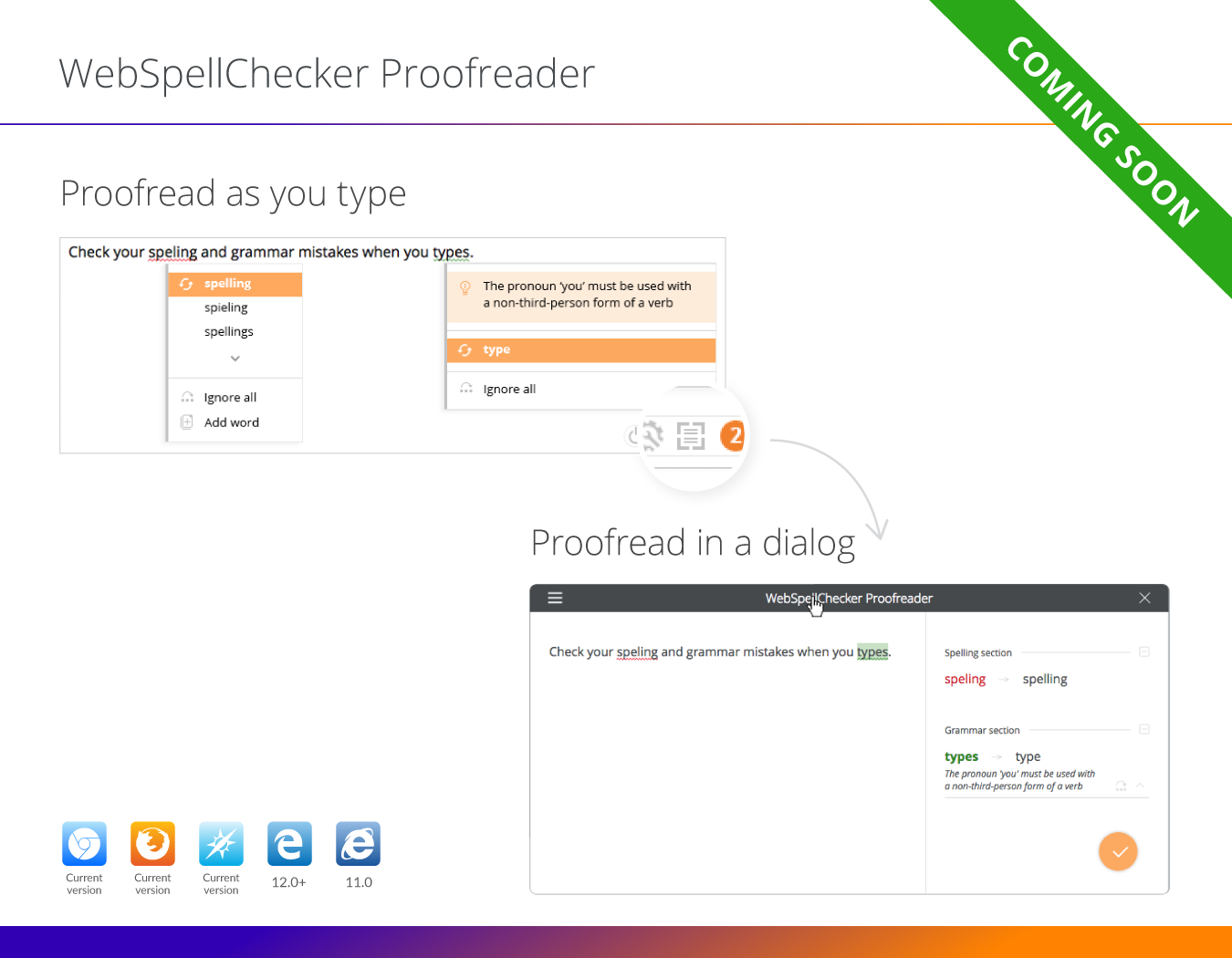 WebSpellChecker Cloud Services > Get started with WProofreader Cloud (autoSearch) > WebSpellChecker Proofreader Announcement.png